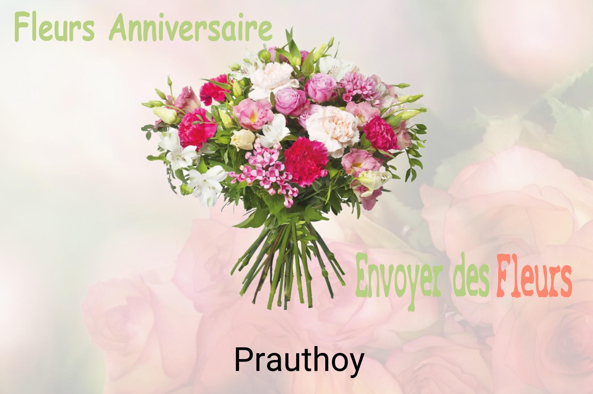 Bouquet de fleurs d’anniversaire livré à Prauthoy