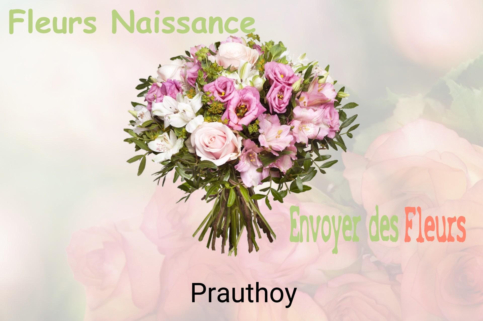Bouquet de fleurs de naissance livré à Prauthoy