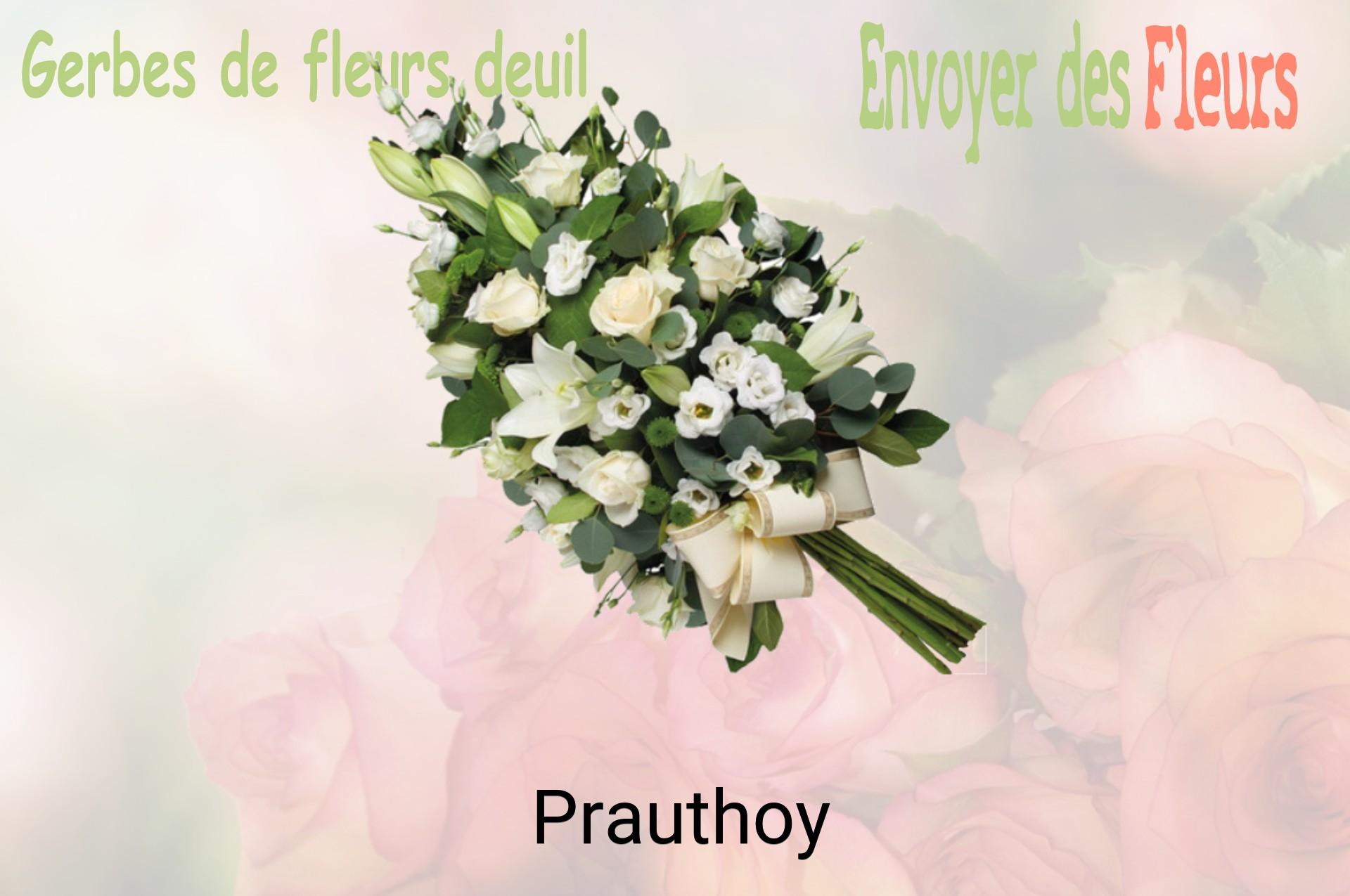 Gerbe de fleurs de deuil livrée à Prauthoy